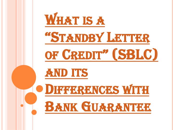 What is StandBy Letter of Credit (SBLC)?