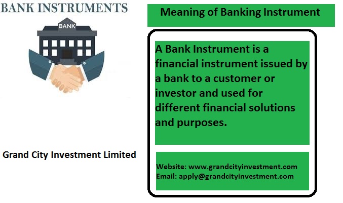 what is Bank instrument, Bank instrument provider, Bank instrument leasing, lease bg/sblc